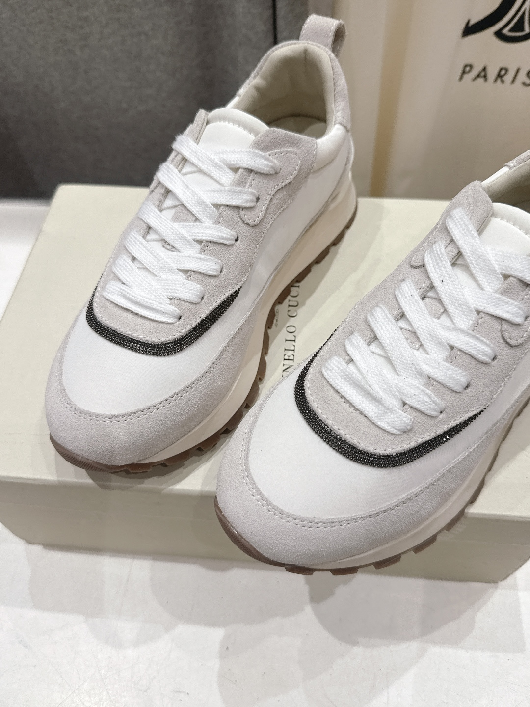 高版本出厂 Brunello Cucinelli 新款BC经典休闲鞋运动鞋系列单鞋BC是意大利知名品牌，