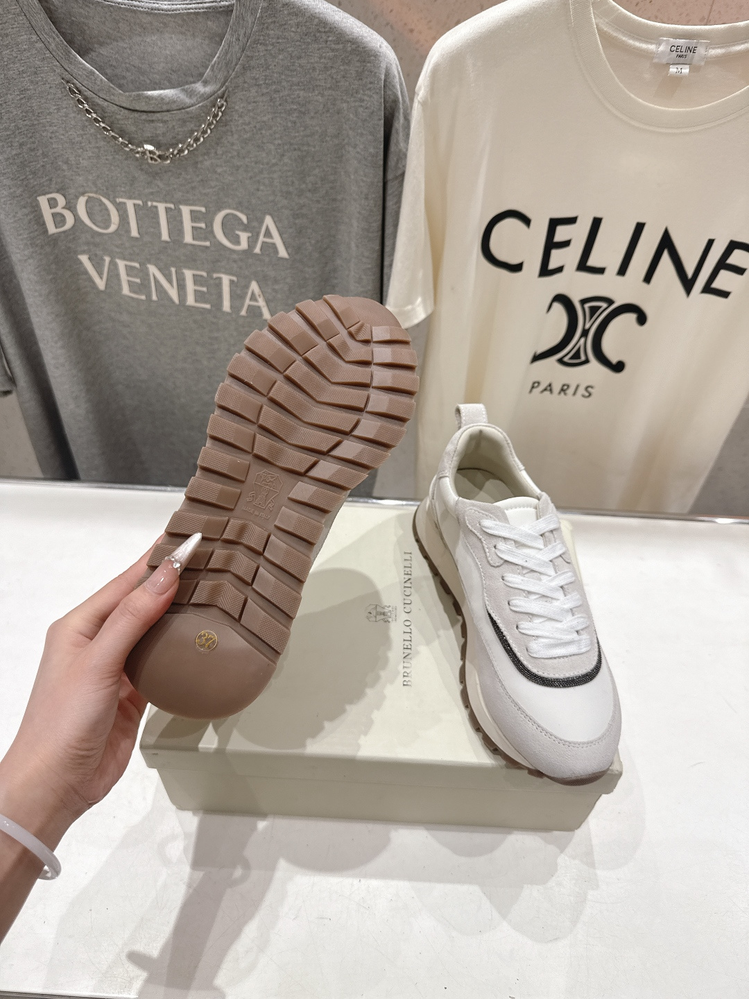 高版本出厂 Brunello Cucinelli 新款BC经典休闲鞋运动鞋系列单鞋BC是意大利知名品牌，