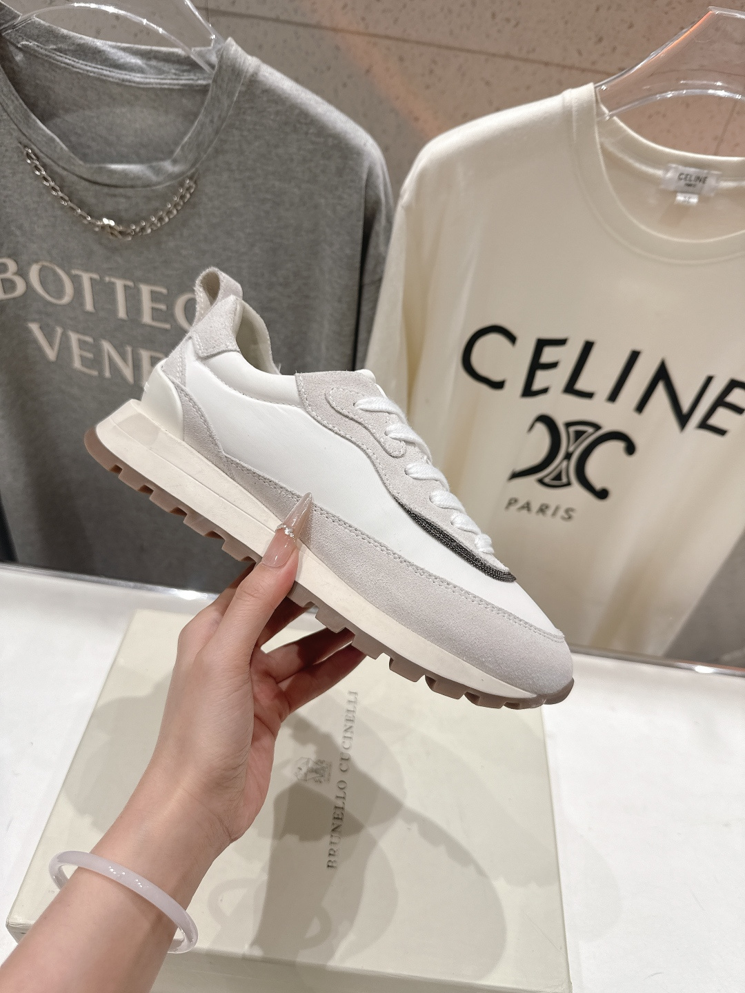 高版本出厂 Brunello Cucinelli 新款BC经典休闲鞋运动鞋系列单鞋BC是意大利知名品牌，