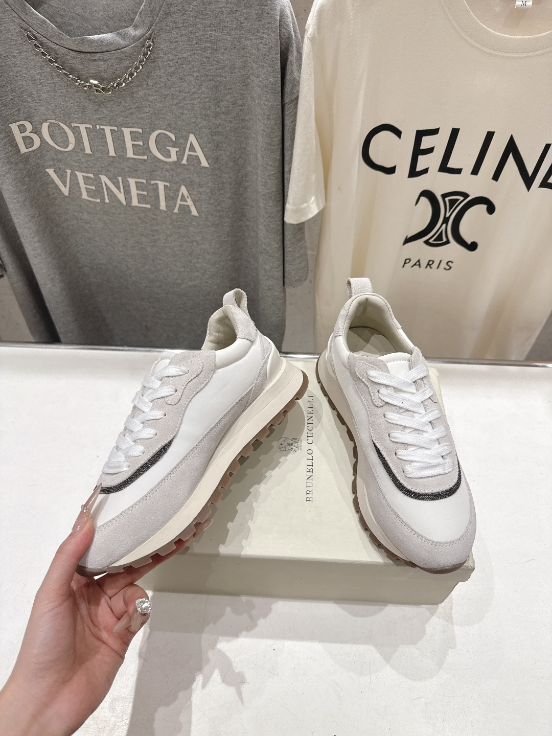 高版本出厂 Brunello Cucinelli 新款BC经典休闲鞋运动鞋系列单鞋BC是意大利知名品牌，