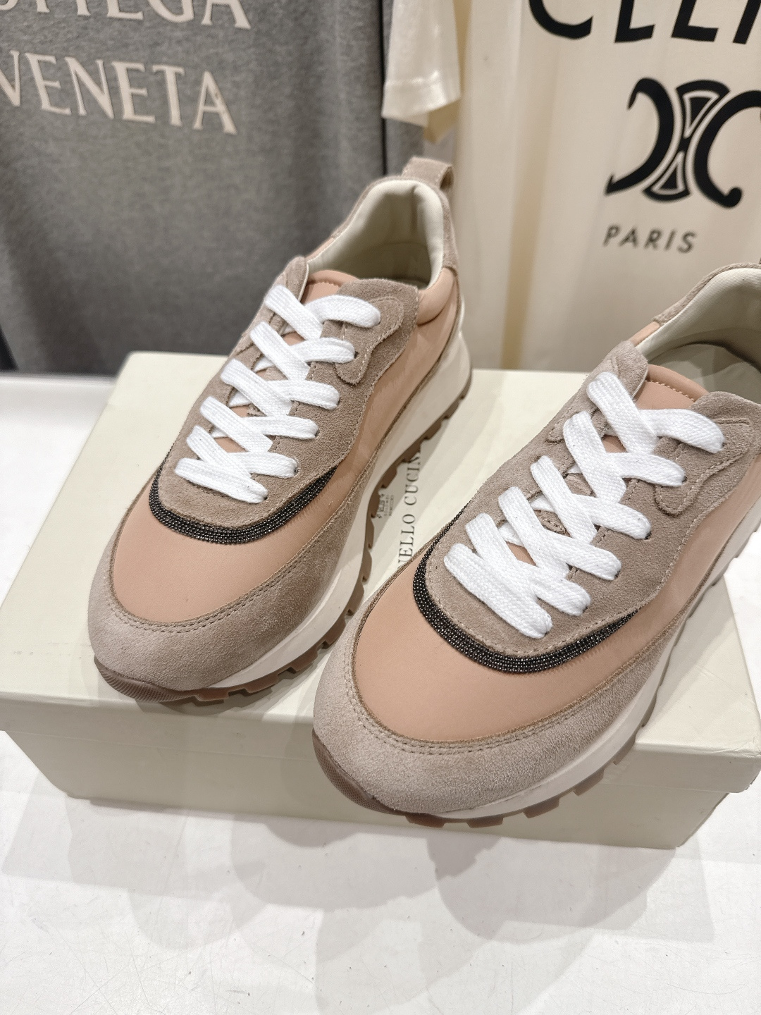 高版本出厂 Brunello Cucinelli 新款BC经典休闲鞋运动鞋系列单鞋BC是意大利知名品牌，