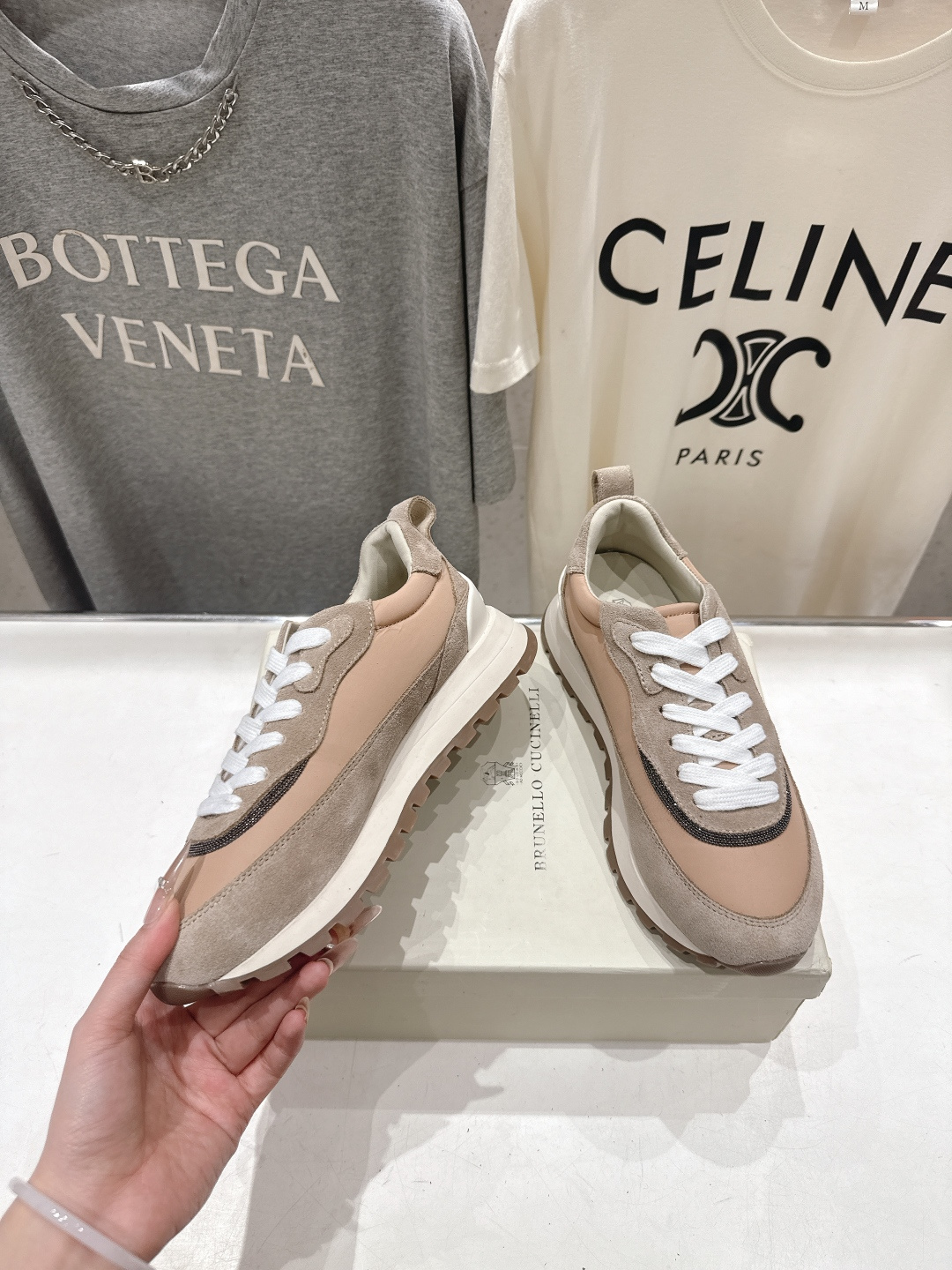 高版本出厂 Brunello Cucinelli 新款BC经典休闲鞋运动鞋系列单鞋BC是意大利知名品牌，