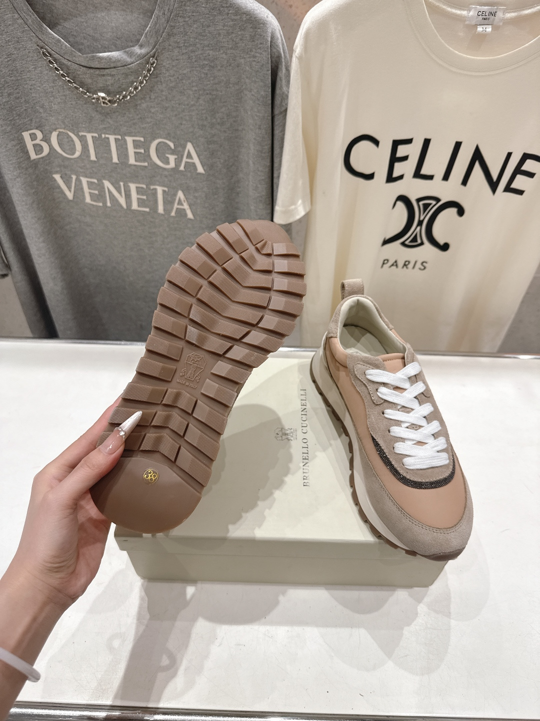 高版本出厂 Brunello Cucinelli 新款BC经典休闲鞋运动鞋系列单鞋BC是意大利知名品牌，