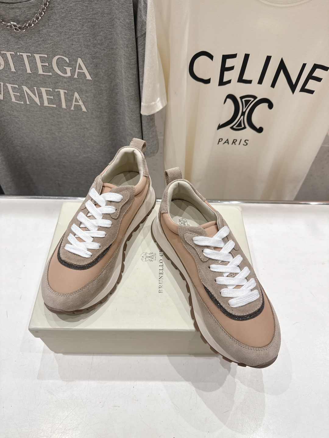 高版本出厂 Brunello Cucinelli 新款BC经典休闲鞋运动鞋系列单鞋BC是意大利知名品牌，