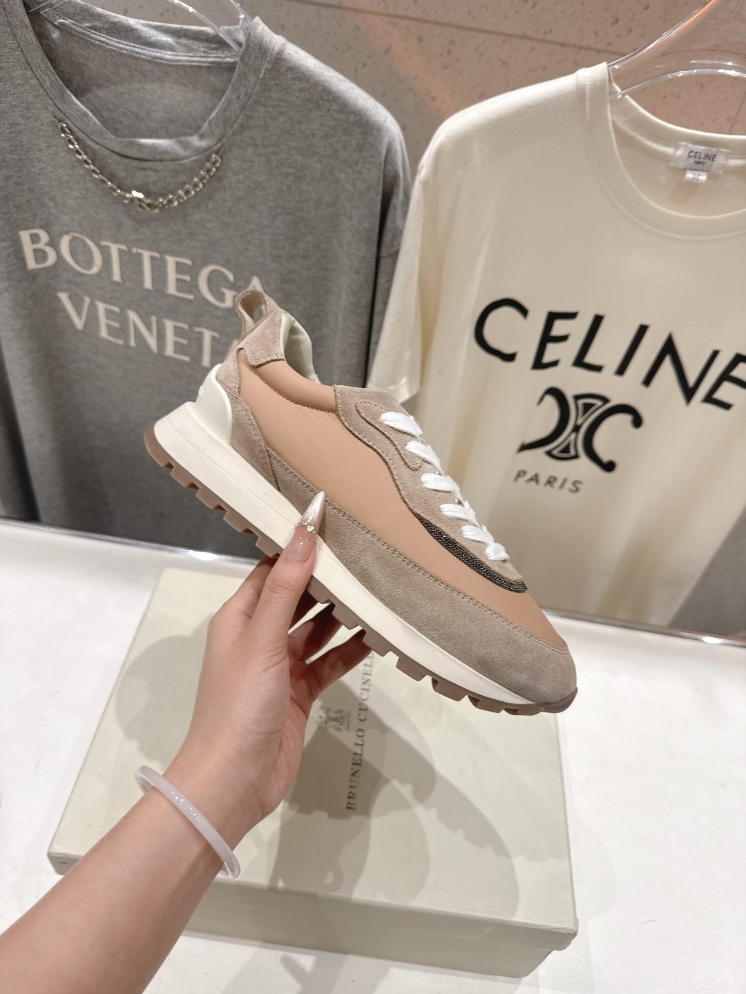 高版本出厂 Brunello Cucinelli 新款BC经典休闲鞋运动鞋系列单鞋BC是意大利知名品牌，