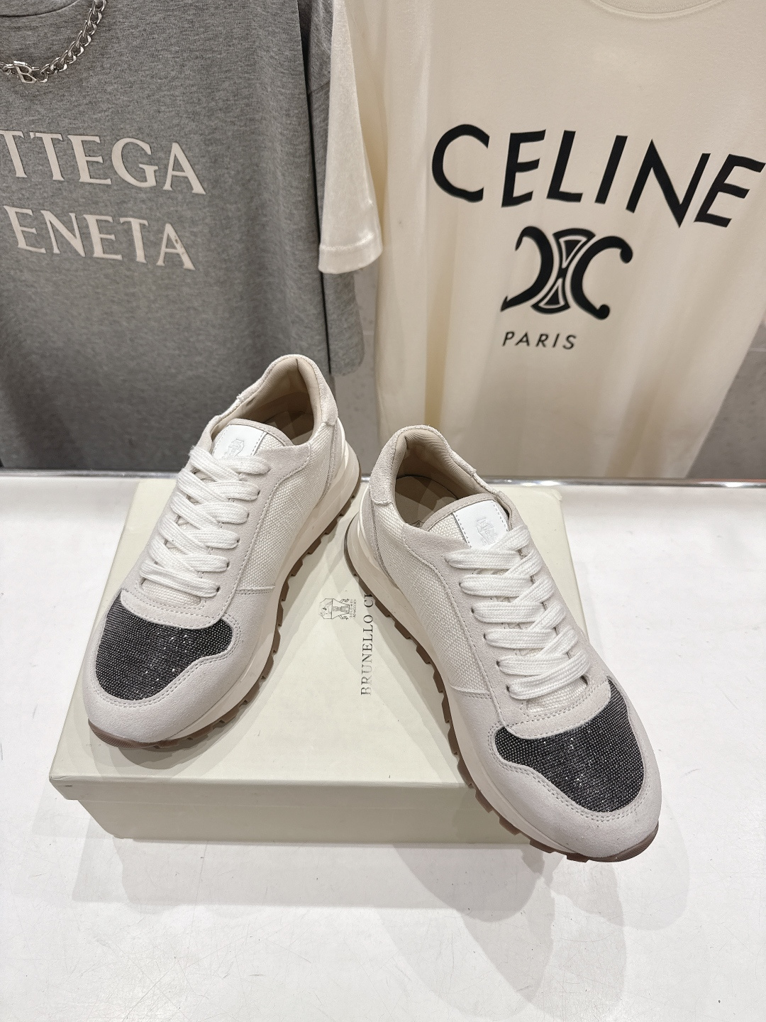 高版本出厂 Brunello Cucinelli 新款BC经典休闲鞋运动鞋系列单鞋BC是意大利知名品牌，