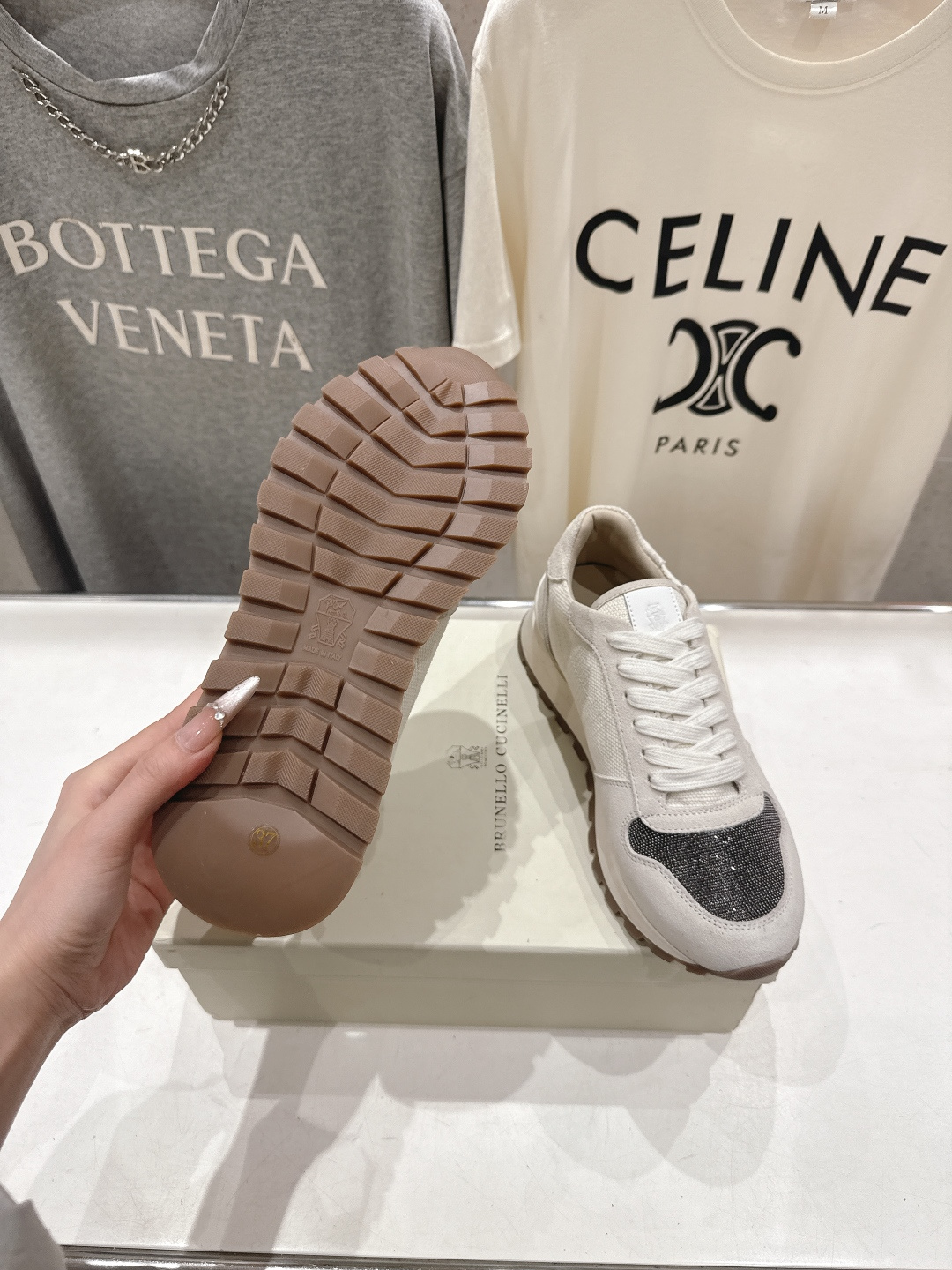 高版本出厂 Brunello Cucinelli 新款BC经典休闲鞋运动鞋系列单鞋BC是意大利知名品牌，