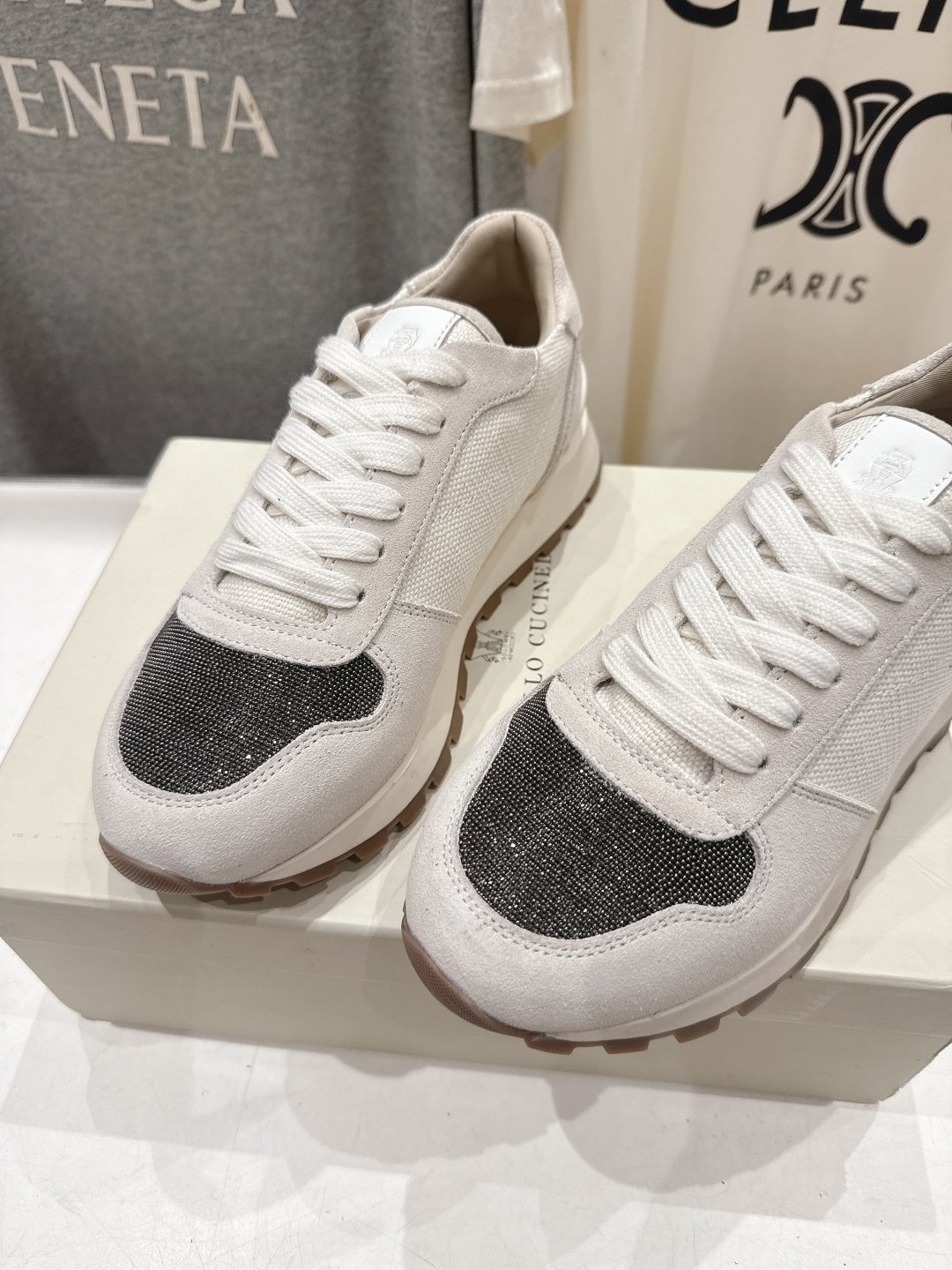 高版本出厂 Brunello Cucinelli 新款BC经典休闲鞋运动鞋系列单鞋BC是意大利知名品牌，