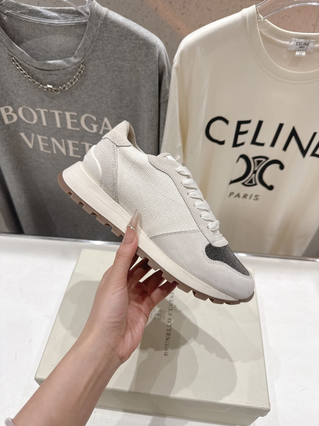 高版本出厂 Brunello Cucinelli 新款BC经典休闲鞋运动鞋系列单鞋BC是意大利知名品牌，