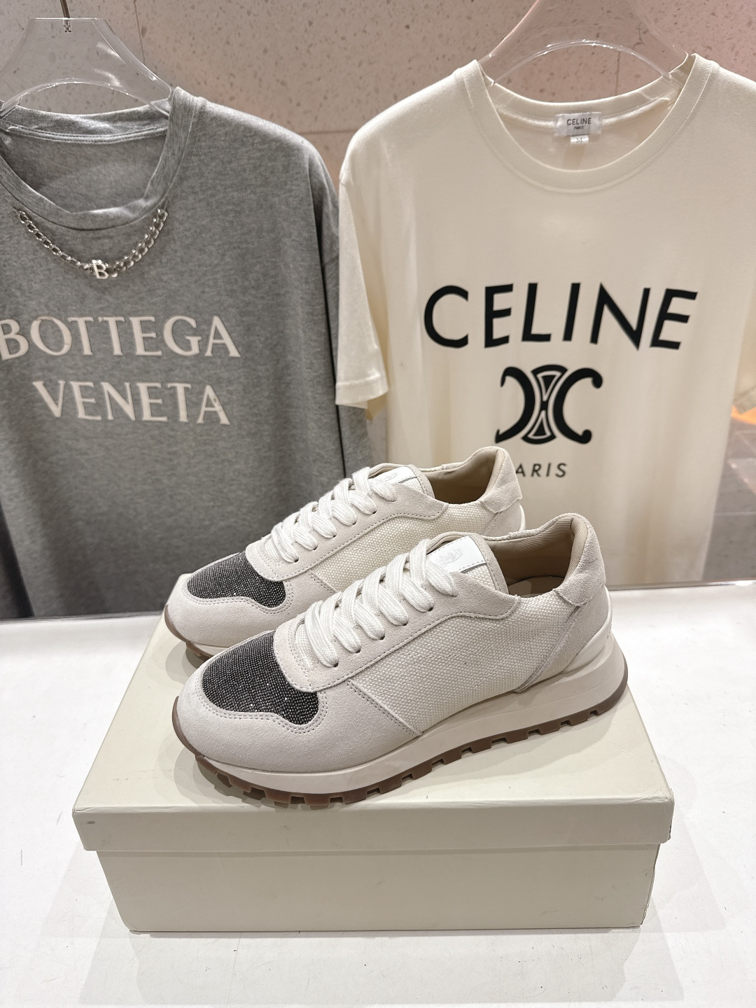 高版本出厂 Brunello Cucinelli 新款BC经典休闲鞋运动鞋系列单鞋BC是意大利知名品牌，