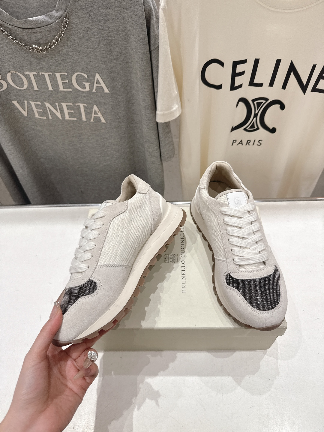 高版本出厂 Brunello Cucinelli 新款BC经典休闲鞋运动鞋系列单鞋BC是意大利知名品牌，