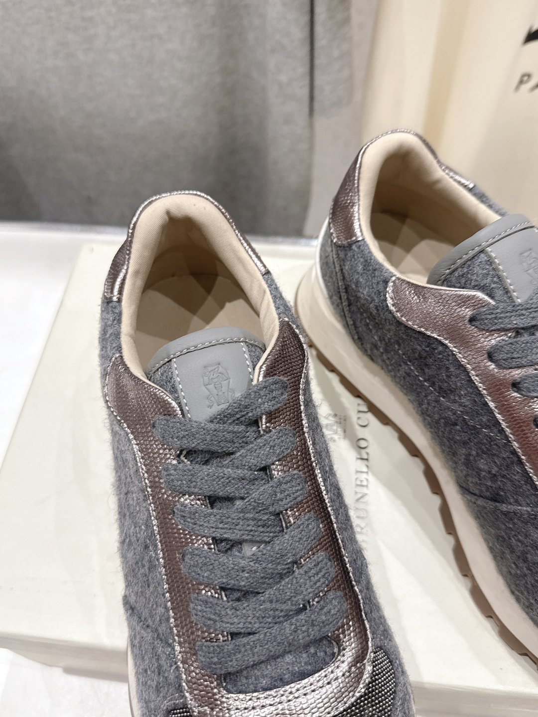 高版本出厂 Brunello Cucinelli 新款BC经典休闲鞋运动鞋系列单鞋BC是意大利知名品牌，