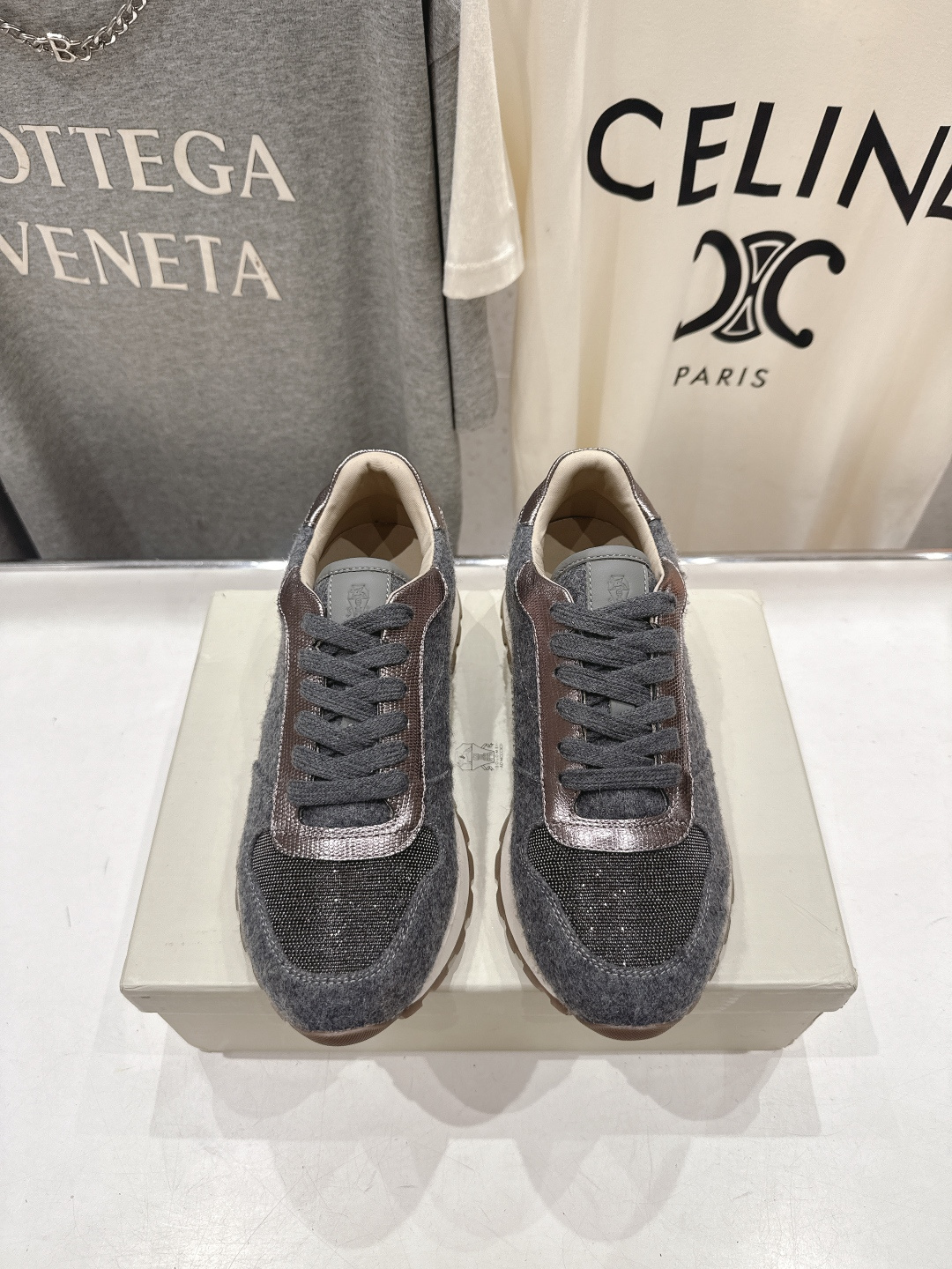 高版本出厂 Brunello Cucinelli 新款BC经典休闲鞋运动鞋系列单鞋BC是意大利知名品牌，