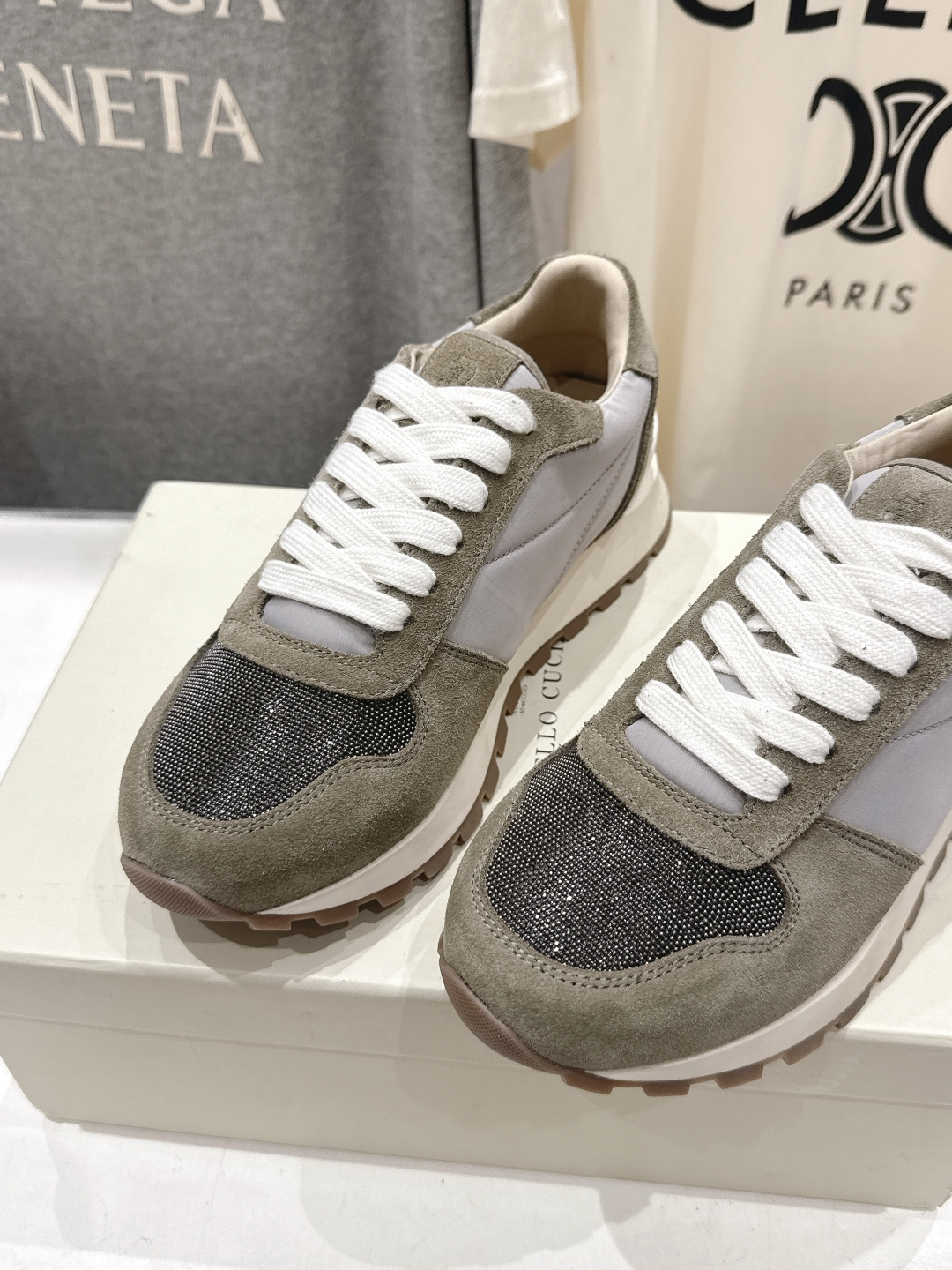 高版本出厂 Brunello Cucinelli 新款BC经典休闲鞋运动鞋系列单鞋BC是意大利知名品牌，