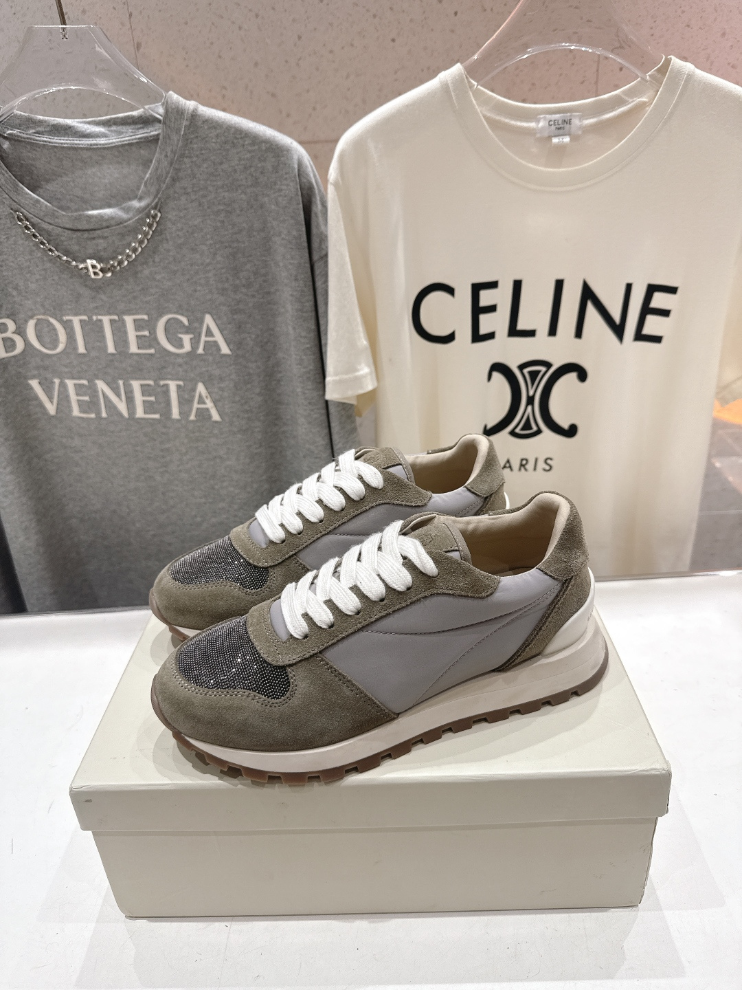 高版本出厂 Brunello Cucinelli 新款BC经典休闲鞋运动鞋系列单鞋BC是意大利知名品牌，