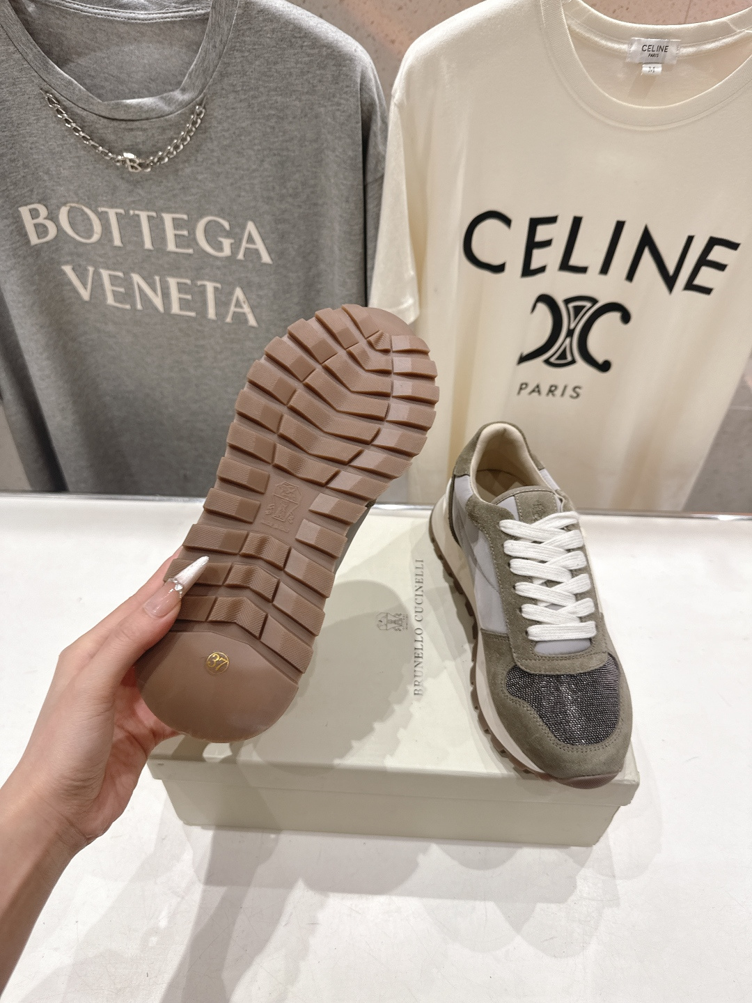 高版本出厂 Brunello Cucinelli 新款BC经典休闲鞋运动鞋系列单鞋BC是意大利知名品牌，