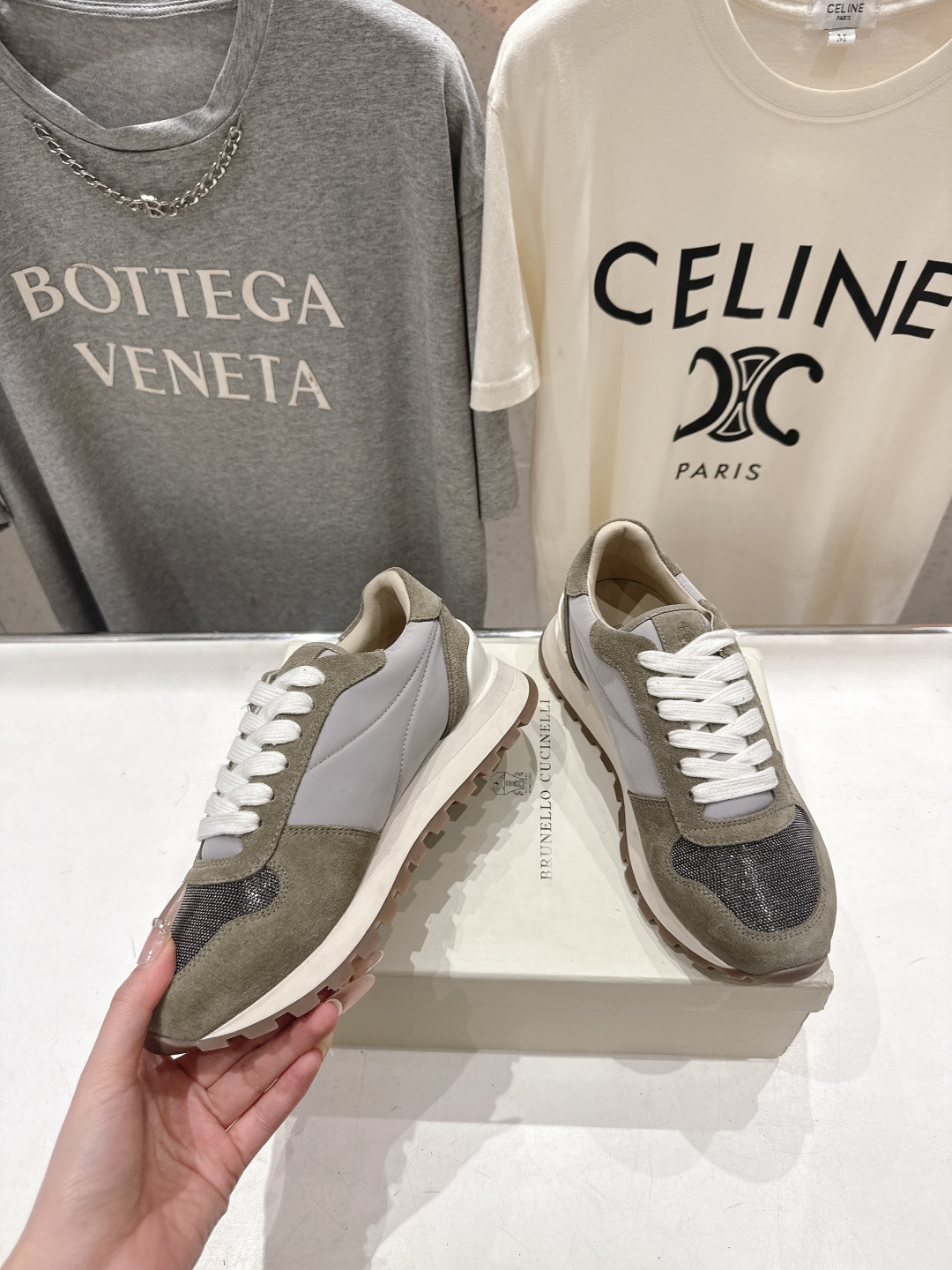 高版本出厂 Brunello Cucinelli 新款BC经典休闲鞋运动鞋系列单鞋BC是意大利知名品牌，