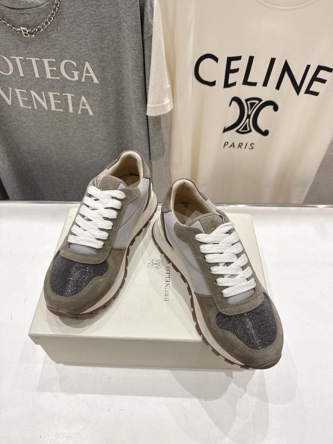 高版本出厂 Brunello Cucinelli 新款BC经典休闲鞋运动鞋系列单鞋BC是意大利知名品牌，