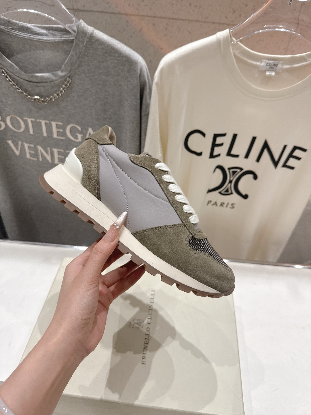 高版本出厂 Brunello Cucinelli 新款BC经典休闲鞋运动鞋系列单鞋BC是意大利知名品牌，