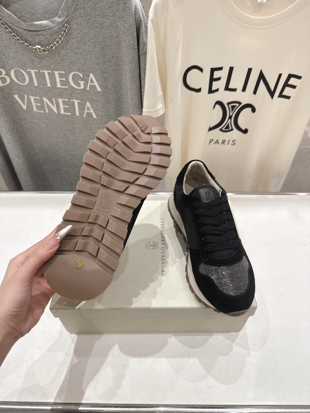 高版本出厂 Brunello Cucinelli 新款BC经典休闲鞋运动鞋系列单鞋BC是意大利知名品牌，