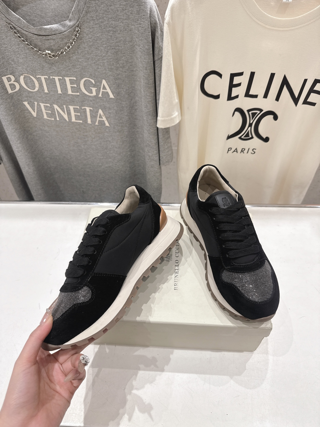 高版本出厂 Brunello Cucinelli 新款BC经典休闲鞋运动鞋系列单鞋BC是意大利知名品牌，