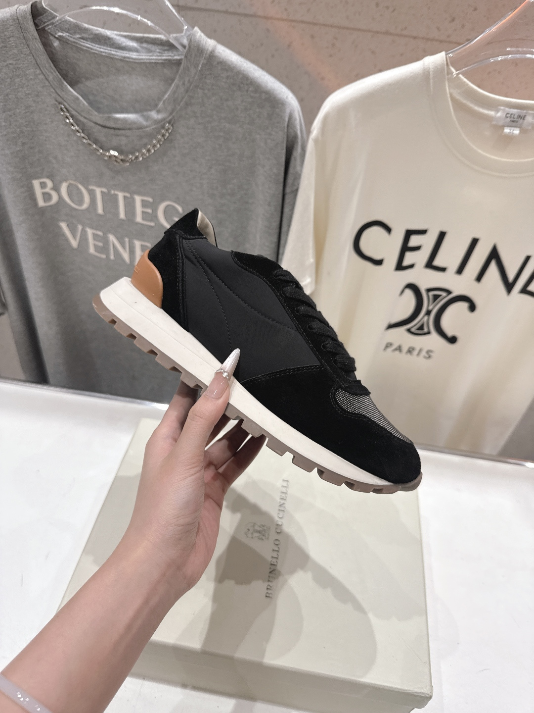 高版本出厂 Brunello Cucinelli 新款BC经典休闲鞋运动鞋系列单鞋BC是意大利知名品牌，