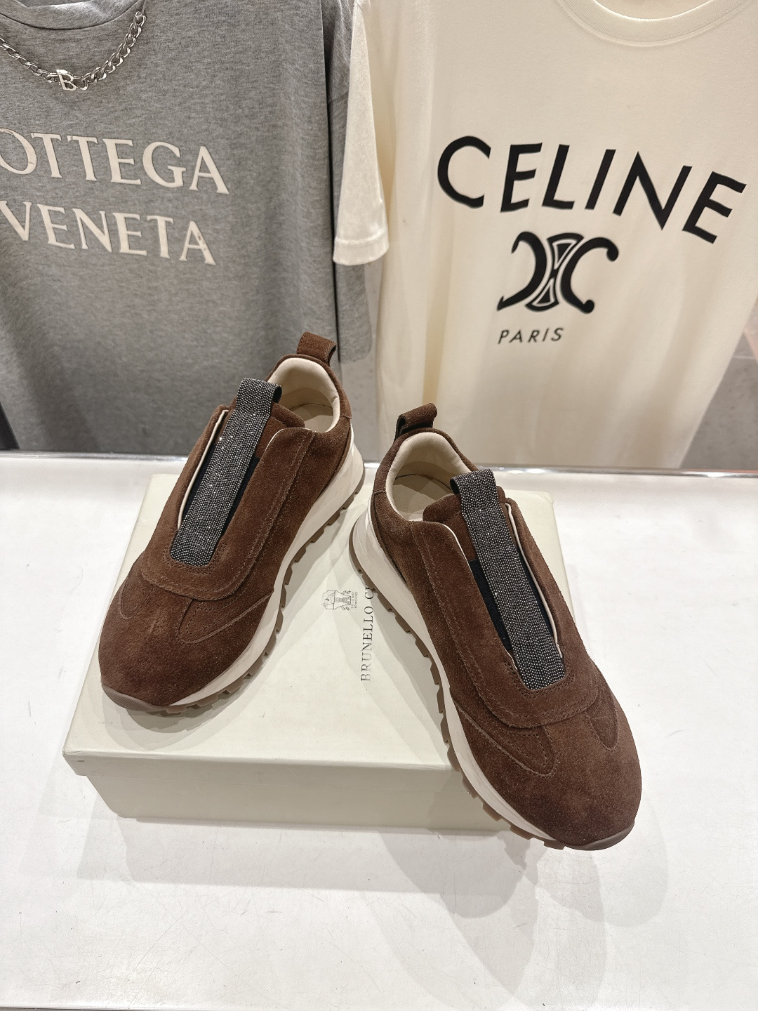 高版本出厂 Brunello Cucinelli 新款BC经典休闲鞋运动鞋系列单鞋BC是意大利知名品牌，