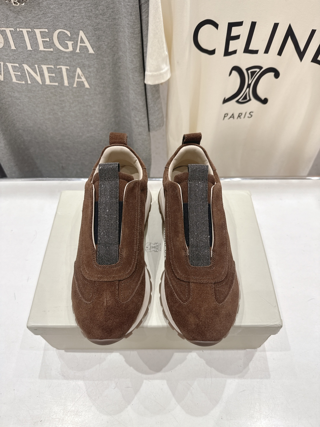 高版本出厂 Brunello Cucinelli 新款BC经典休闲鞋运动鞋系列单鞋BC是意大利知名品牌，