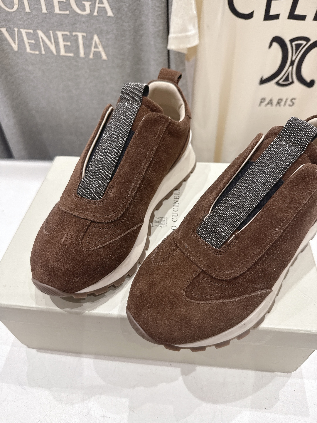 高版本出厂 Brunello Cucinelli 新款BC经典休闲鞋运动鞋系列单鞋BC是意大利知名品牌，