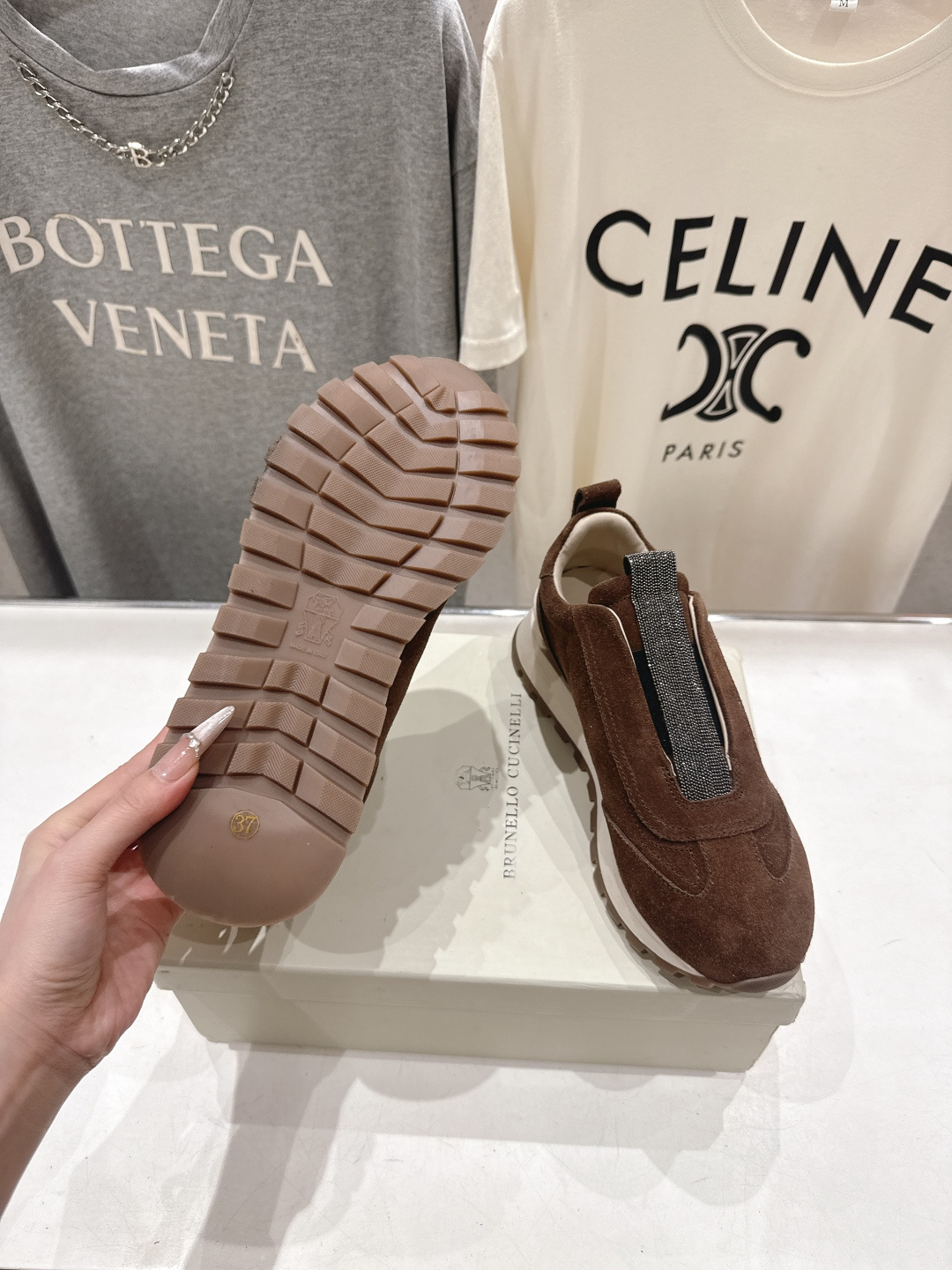 高版本出厂 Brunello Cucinelli 新款BC经典休闲鞋运动鞋系列单鞋BC是意大利知名品牌，