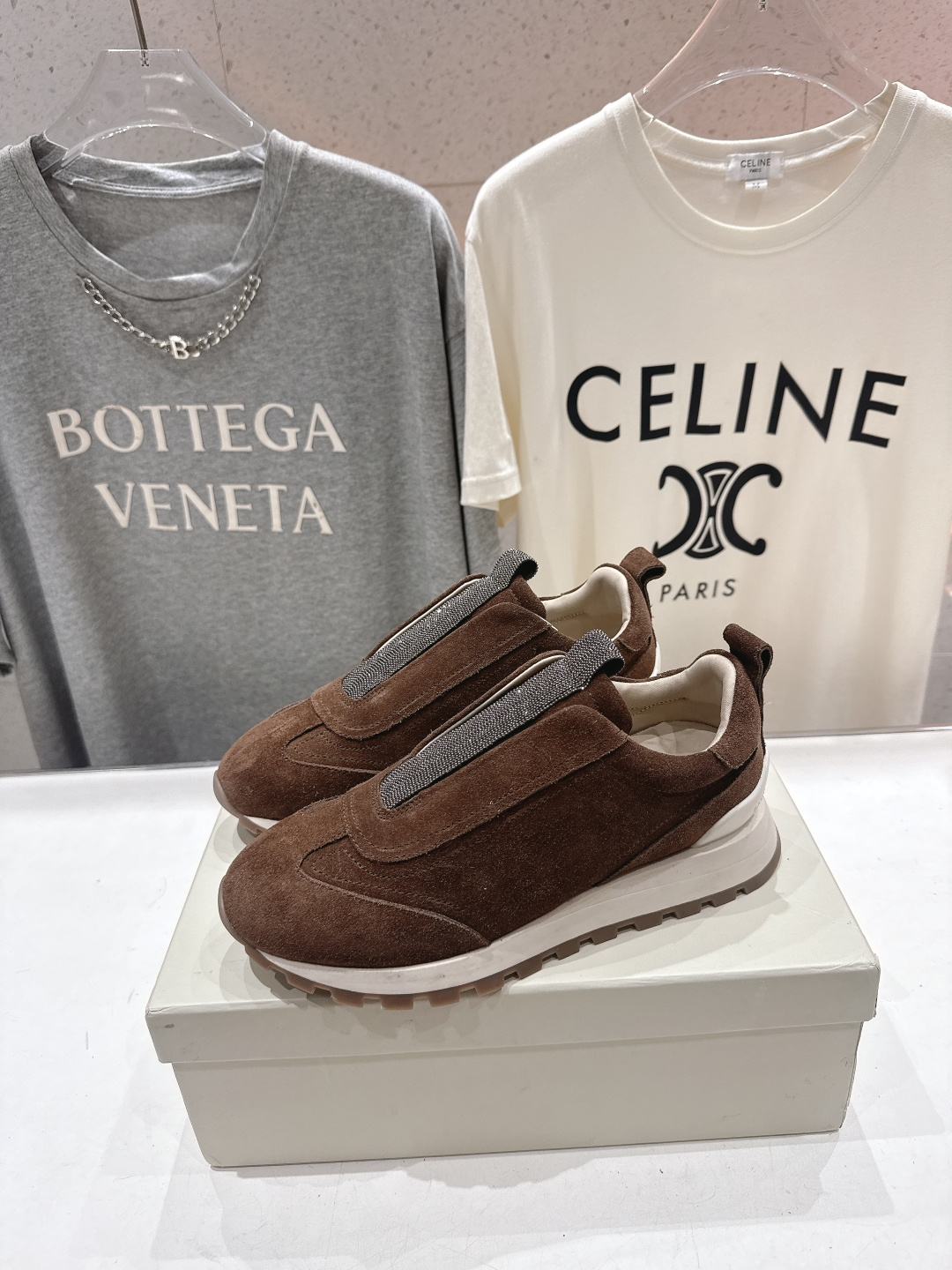 高版本出厂 Brunello Cucinelli 新款BC经典休闲鞋运动鞋系列单鞋BC是意大利知名品牌，