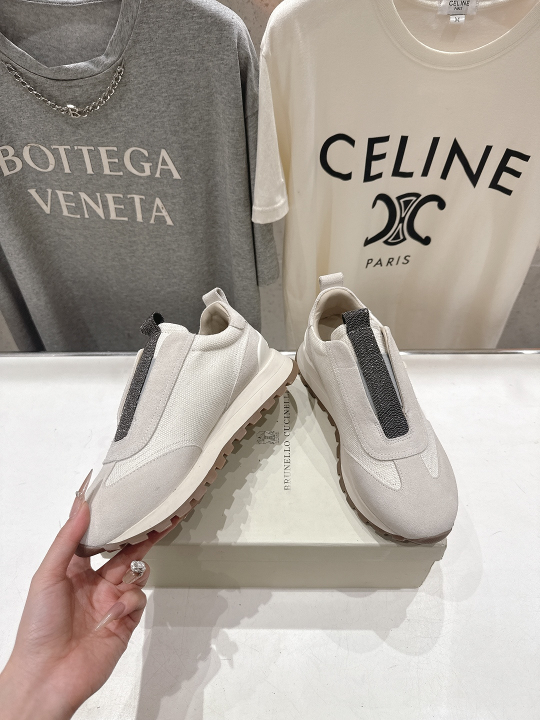 高版本出厂 Brunello Cucinelli 新款BC经典休闲鞋运动鞋系列单鞋BC是意大利知名品牌，