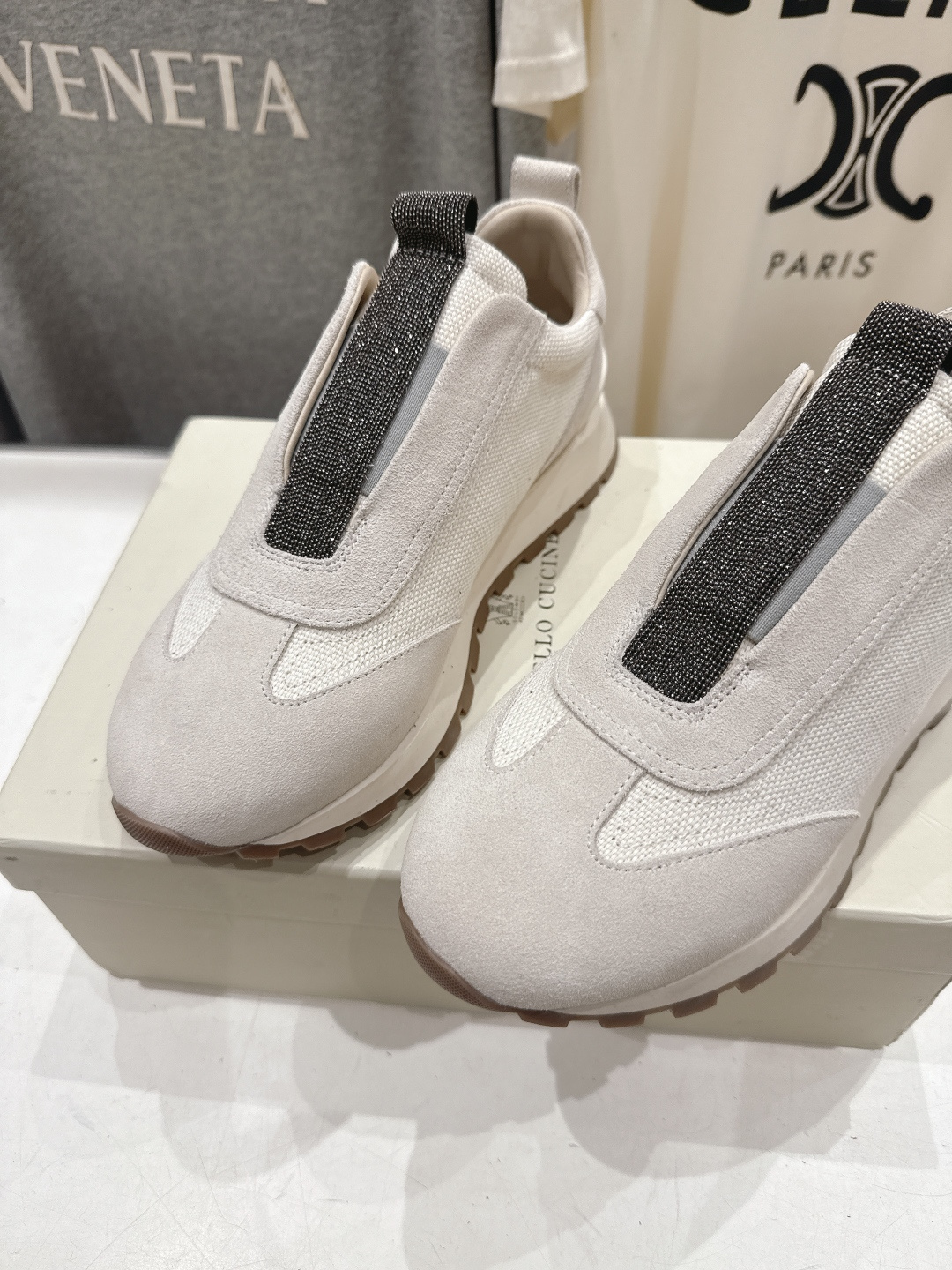 高版本出厂 Brunello Cucinelli 新款BC经典休闲鞋运动鞋系列单鞋BC是意大利知名品牌，