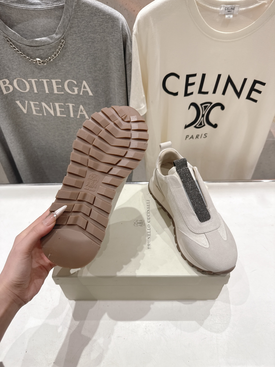 高版本出厂 Brunello Cucinelli 新款BC经典休闲鞋运动鞋系列单鞋BC是意大利知名品牌，