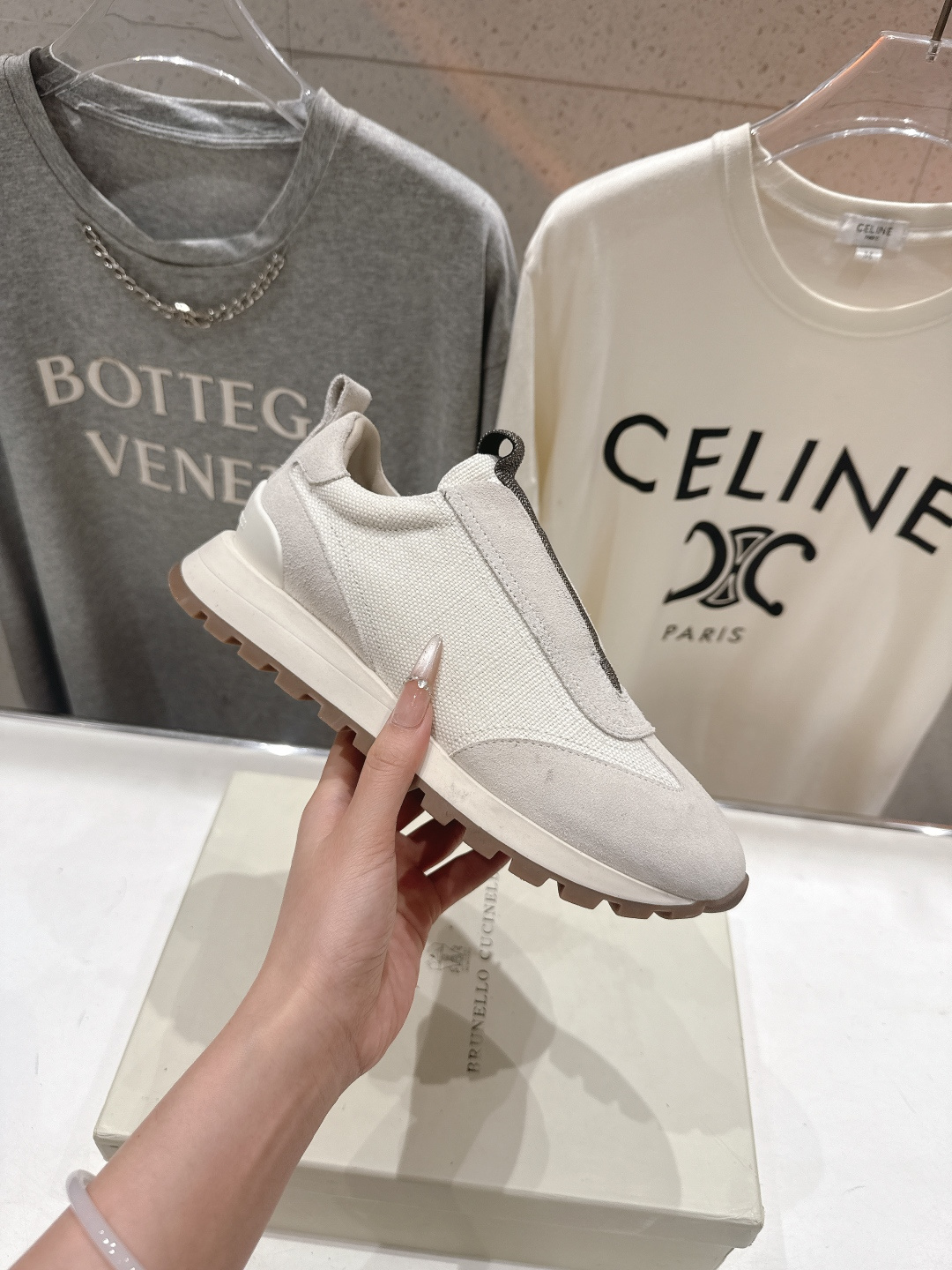 高版本出厂 Brunello Cucinelli 新款BC经典休闲鞋运动鞋系列单鞋BC是意大利知名品牌，