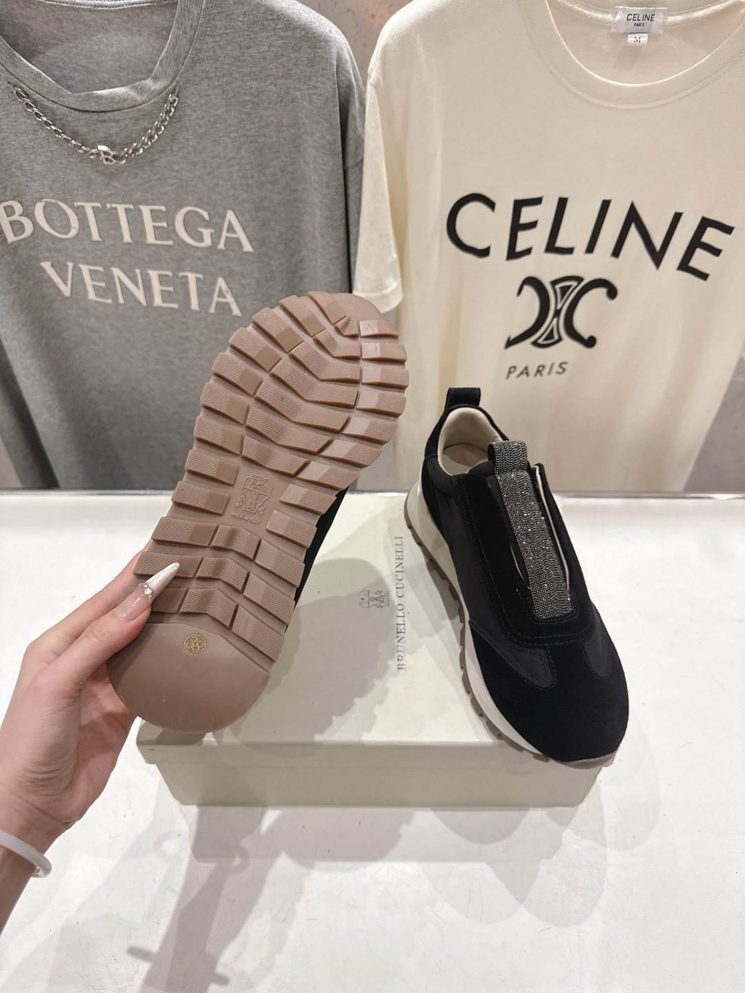 高版本出厂 Brunello Cucinelli 新款BC经典休闲鞋运动鞋系列单鞋BC是意大利知名品牌，