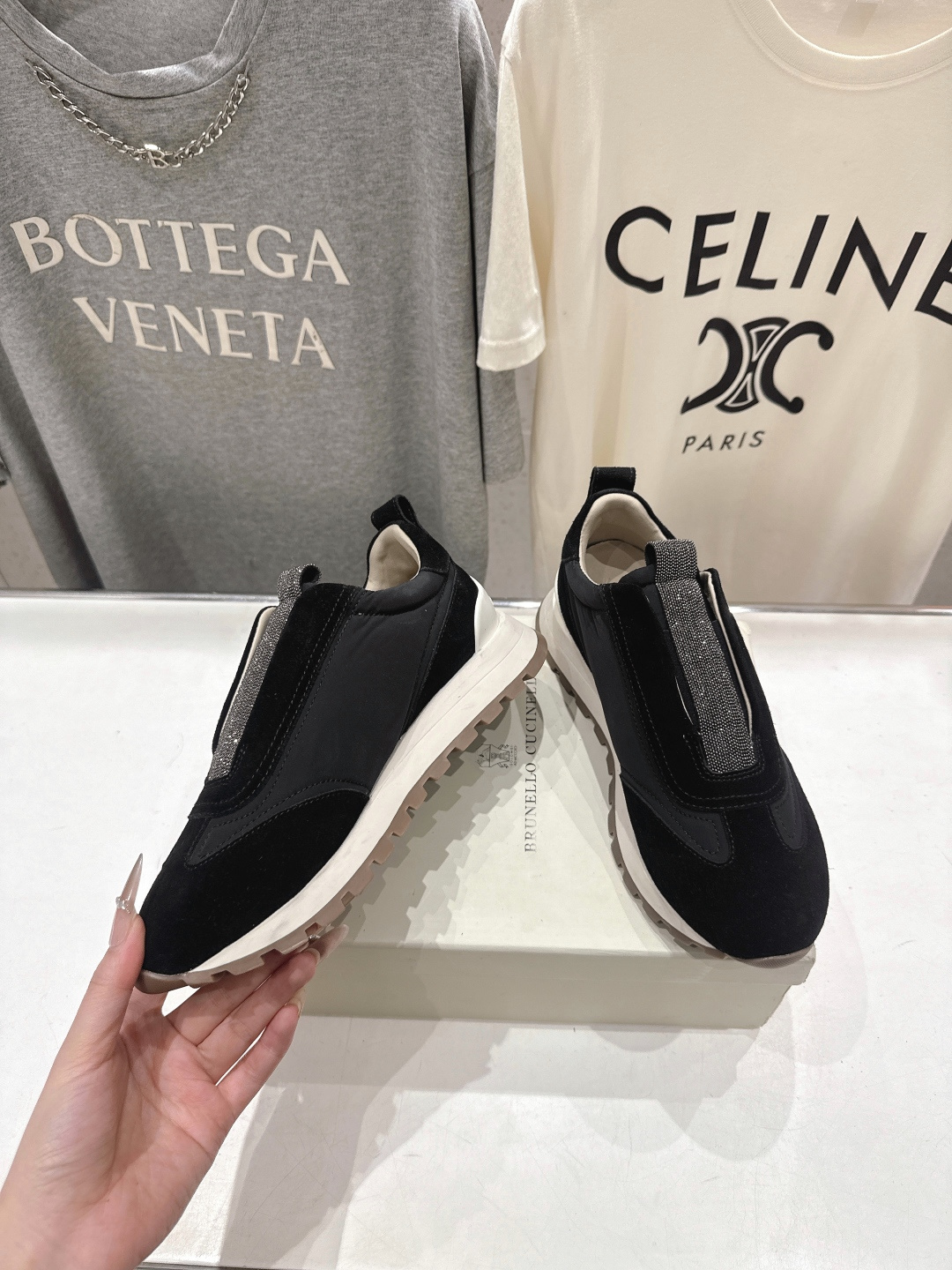 高版本出厂 Brunello Cucinelli 新款BC经典休闲鞋运动鞋系列单鞋BC是意大利知名品牌，