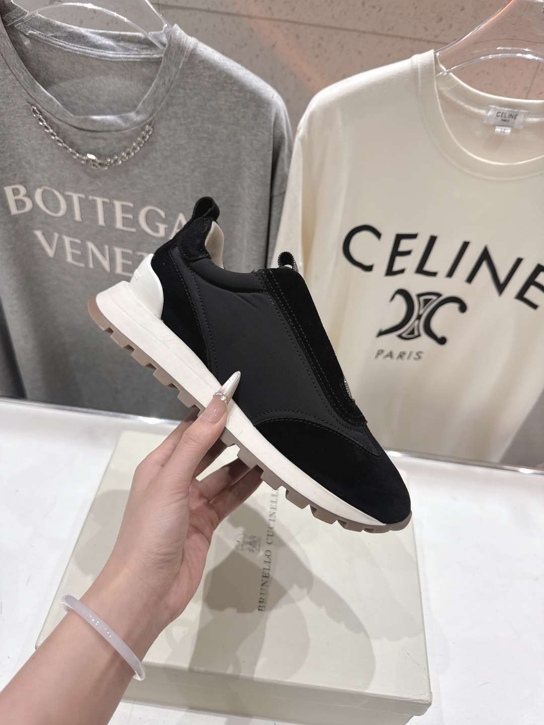 高版本出厂 Brunello Cucinelli 新款BC经典休闲鞋运动鞋系列单鞋BC是意大利知名品牌，