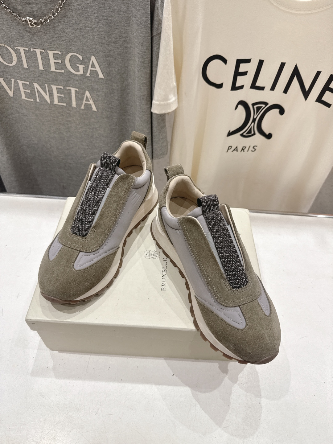 高版本出厂 Brunello Cucinelli 新款BC经典休闲鞋运动鞋系列单鞋BC是意大利知名品牌，