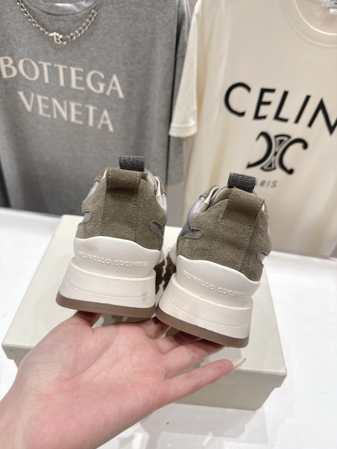 高版本出厂 Brunello Cucinelli 新款BC经典休闲鞋运动鞋系列单鞋BC是意大利知名品牌，