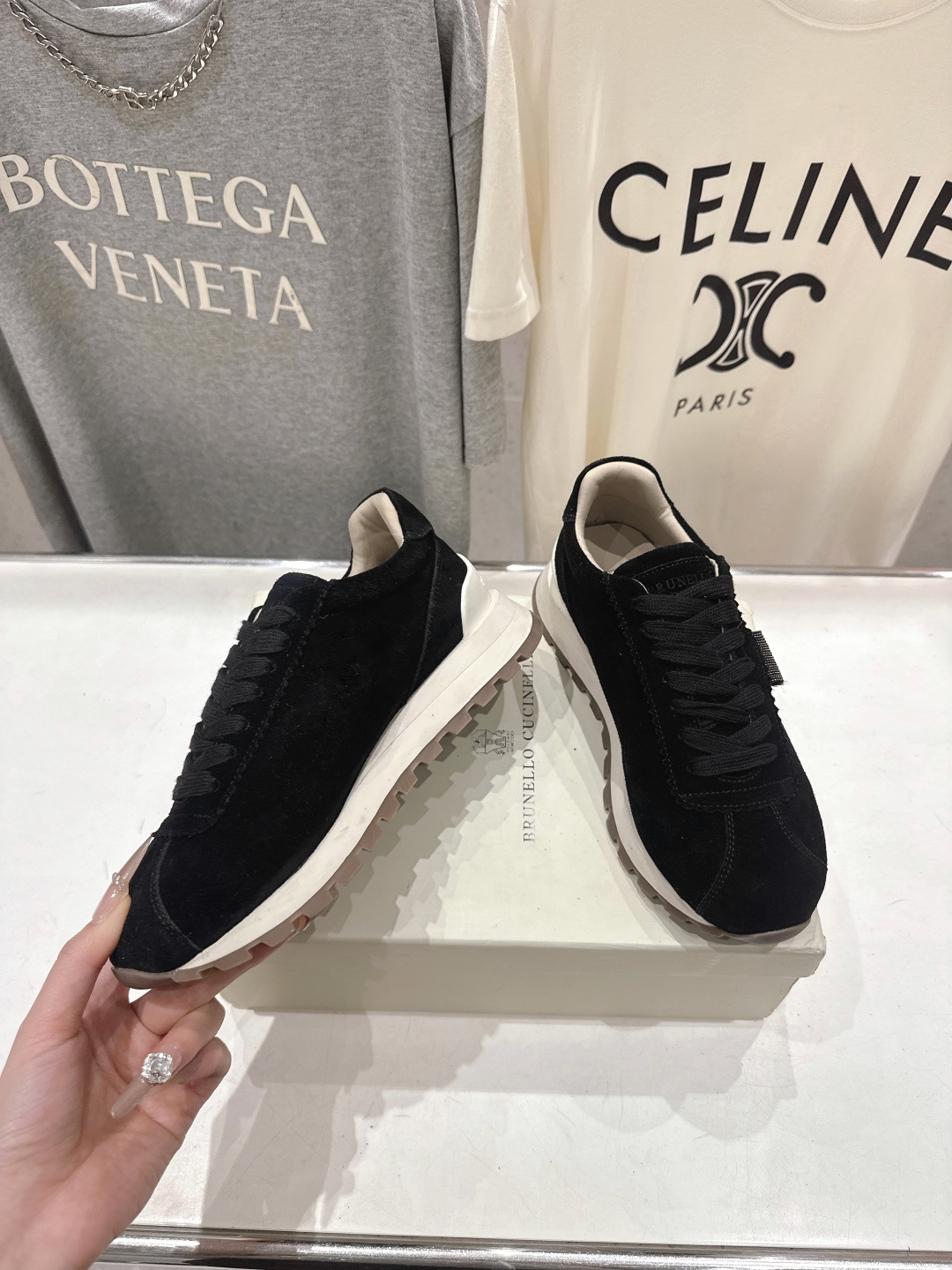 高版本出厂 Brunello Cucinelli 新款BC经典休闲鞋运动鞋系列单鞋BC是意大利知名品牌，