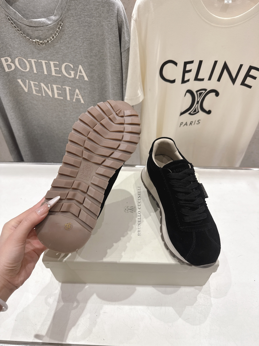 高版本出厂 Brunello Cucinelli 新款BC经典休闲鞋运动鞋系列单鞋BC是意大利知名品牌，