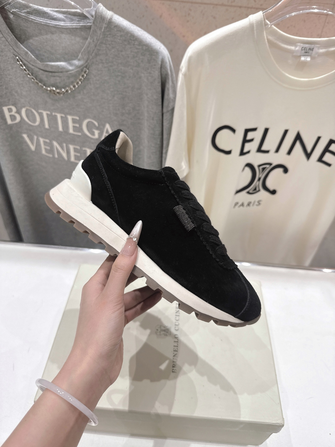 高版本出厂 Brunello Cucinelli 新款BC经典休闲鞋运动鞋系列单鞋BC是意大利知名品牌，