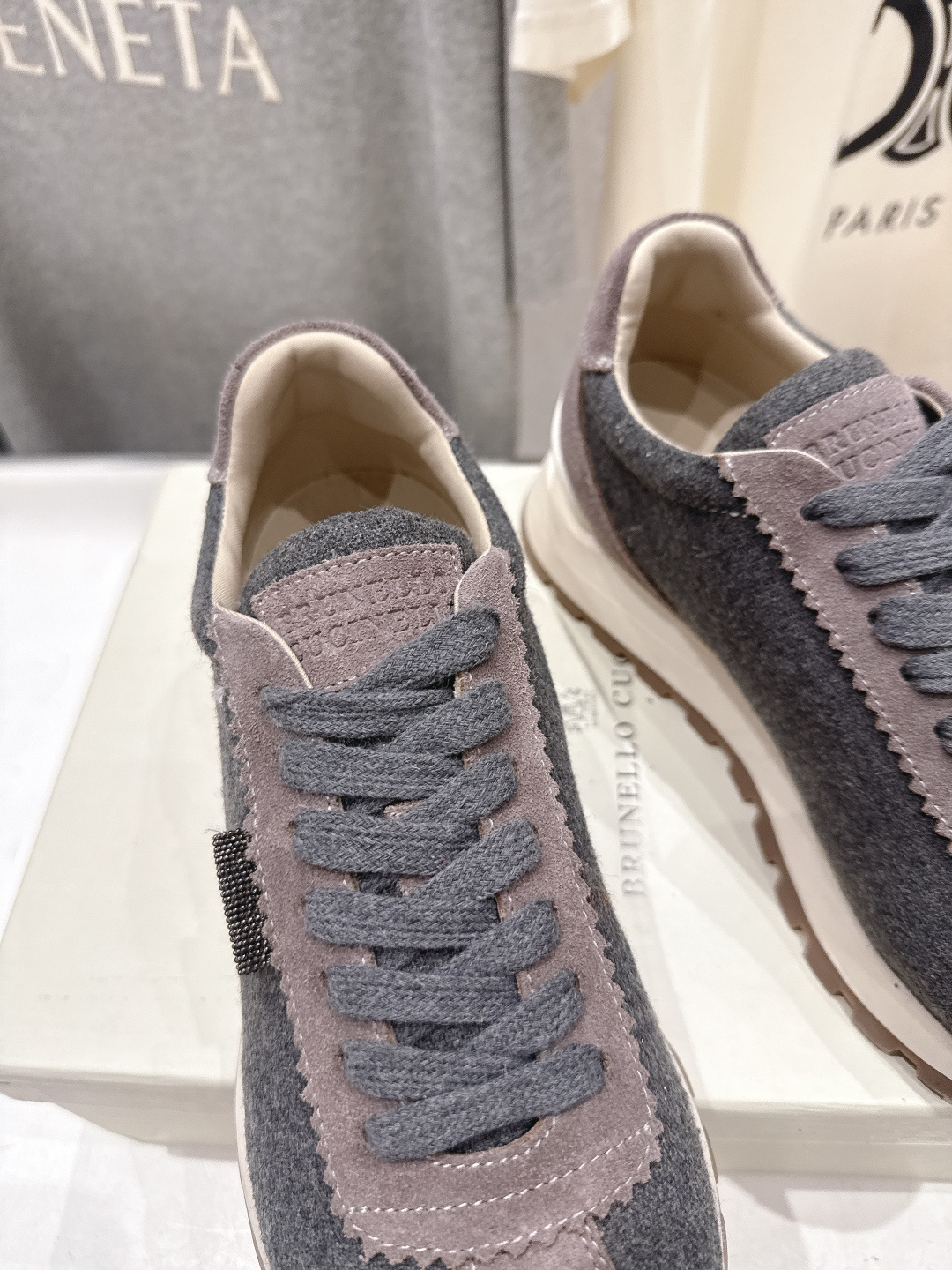 高版本出厂 Brunello Cucinelli 新款BC经典休闲鞋运动鞋系列单鞋BC是意大利知名品牌，