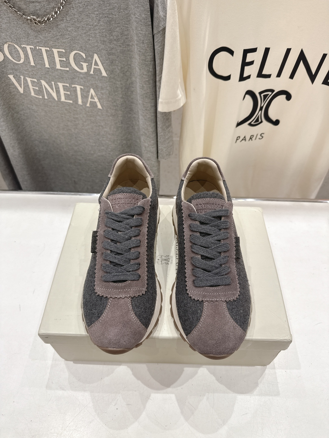 高版本出厂 Brunello Cucinelli 新款BC经典休闲鞋运动鞋系列单鞋BC是意大利知名品牌，