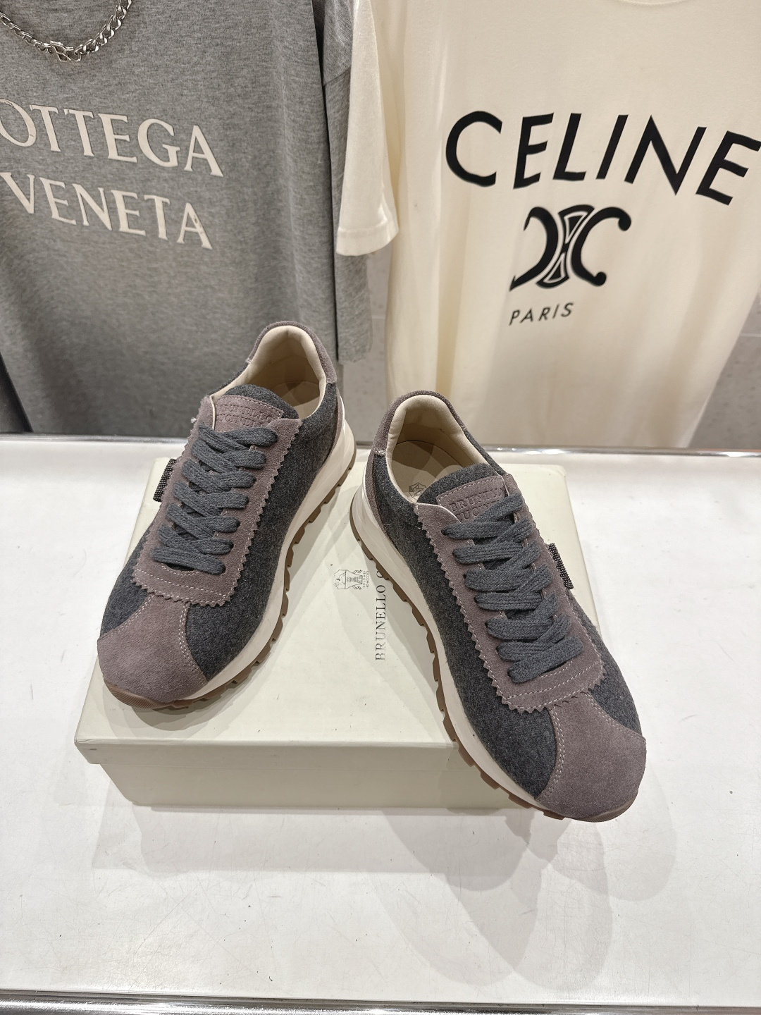 高版本出厂 Brunello Cucinelli 新款BC经典休闲鞋运动鞋系列单鞋BC是意大利知名品牌，