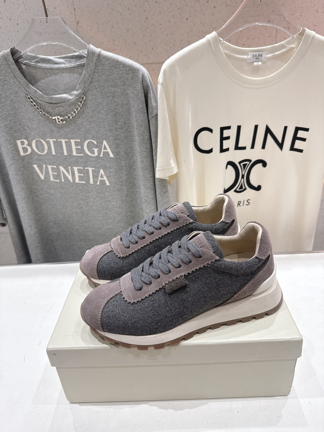 高版本出厂 Brunello Cucinelli 新款BC经典休闲鞋运动鞋系列单鞋BC是意大利知名品牌，