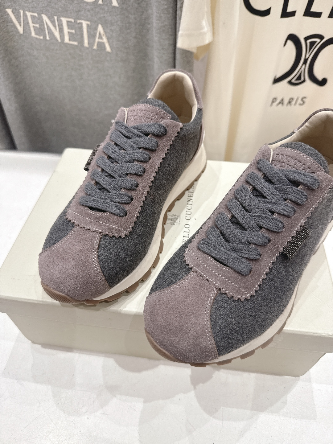 高版本出厂 Brunello Cucinelli 新款BC经典休闲鞋运动鞋系列单鞋BC是意大利知名品牌，