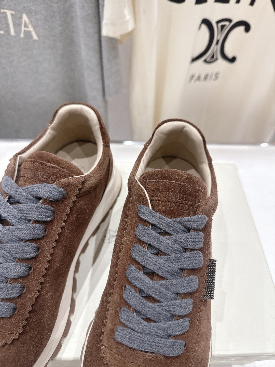 高版本出厂 Brunello Cucinelli 新款BC经典休闲鞋运动鞋系列单鞋BC是意大利知名品牌，