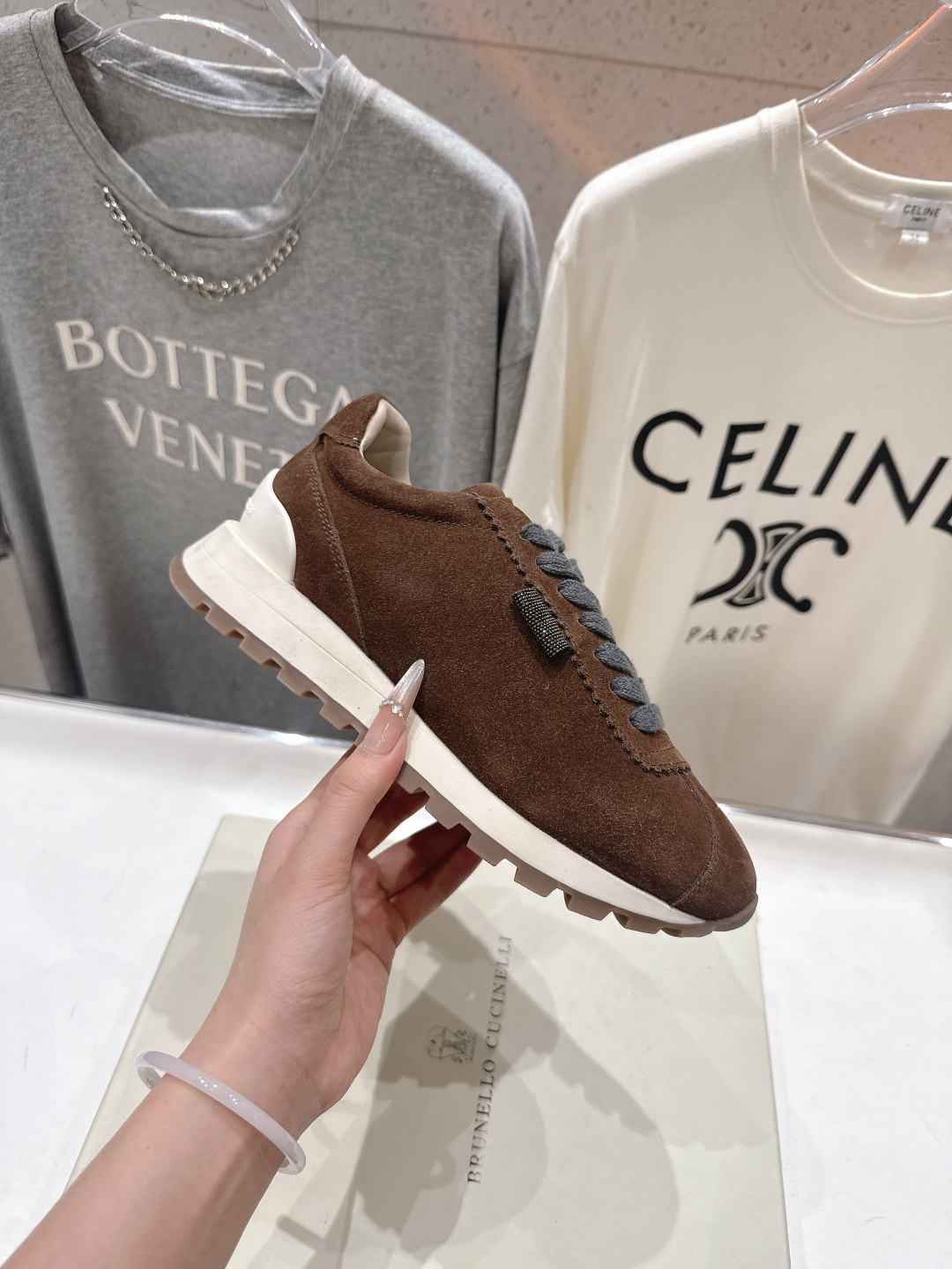 高版本出厂 Brunello Cucinelli 新款BC经典休闲鞋运动鞋系列单鞋BC是意大利知名品牌，